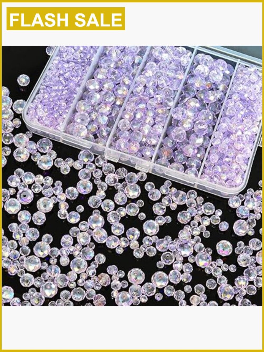 800pcs 4-10mm Crystal Glass Beads for Jewelry Making DIY Bracelet Necklace